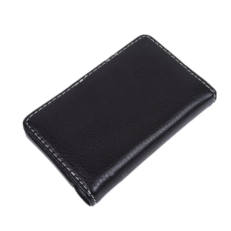 PURDORED 1 Pc Men Card Holder PU Leather Exquisite Magnetic Attractive Card Case Box Mini Wallet Male Credit Card Holder Bolsas