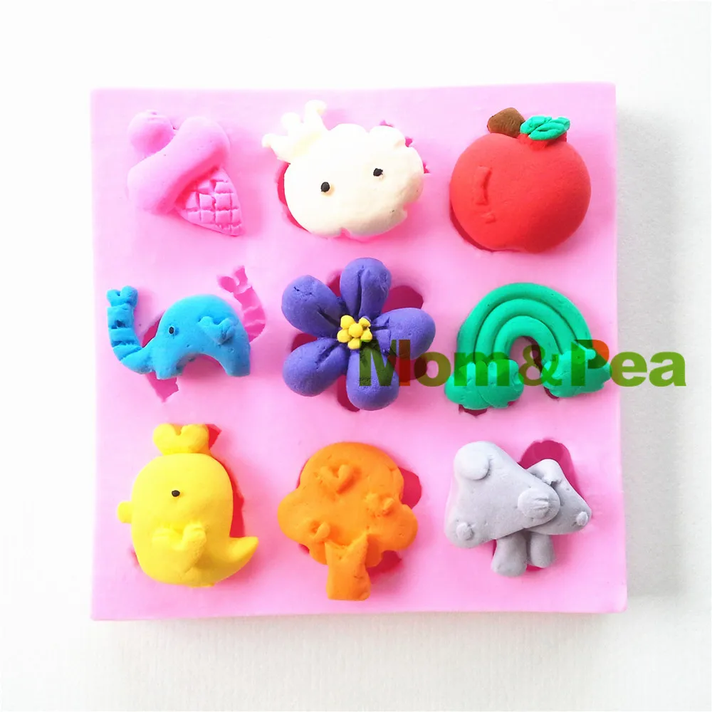 Силиконовая форма для украшения торта Mom &amp Pea 0801 г. Бесплатная доставка
