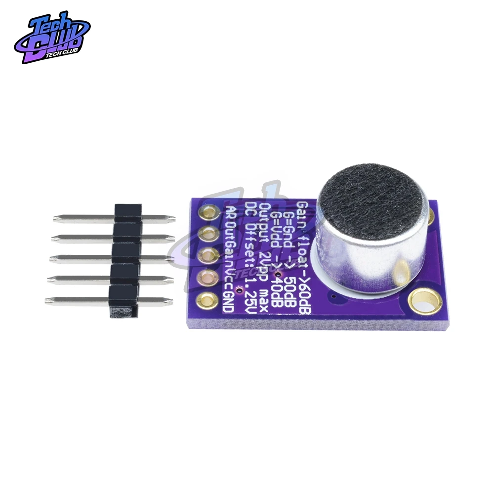 Микрофон MAX9814 плата с автоматическим контролем усиления для Arduino программируемым