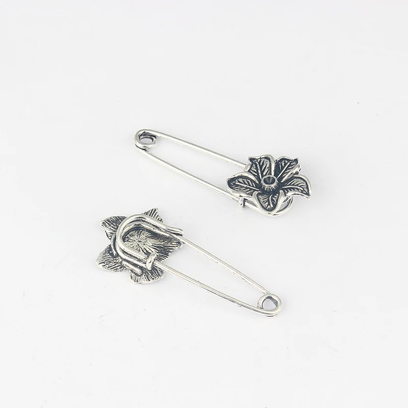 10Pcs Tone Strong Metal Kilt Scarf Brooch Safety Pin With Flower 53mm | Украшения и аксессуары