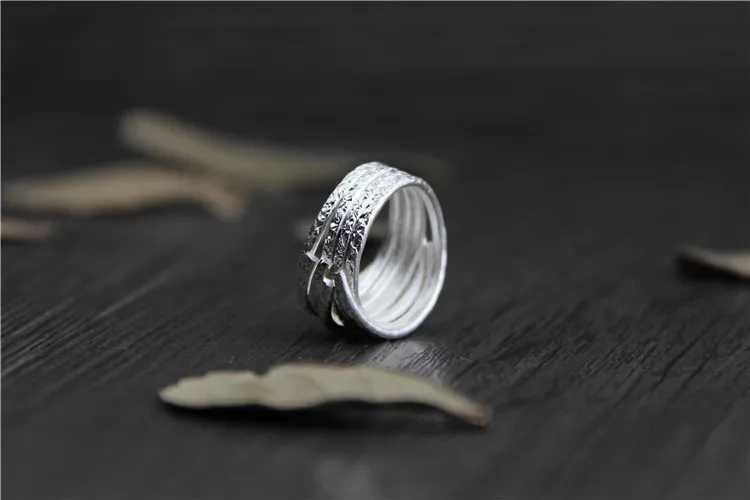 Оптовая продажа ручной работы посеребренные кольцо указательный палец