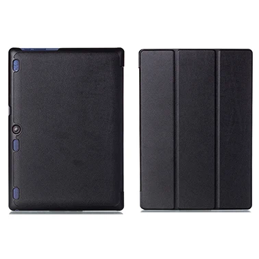 PC-Black Тонкий кожаный смарт-чехол для lenovo Tab 10 TB-X103F Tab 2 A10-30 Tab2 A10-70 Tab3 10 Plus Tab 10 бизнес-Стенд чехол для планшета - Цвет: PC-Black