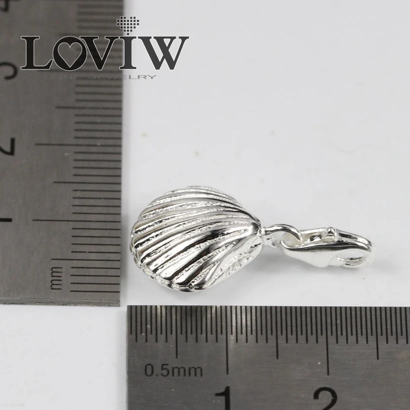 Подвеска в виде ракушки модное серебряное ювелирное изделие европейском стиле