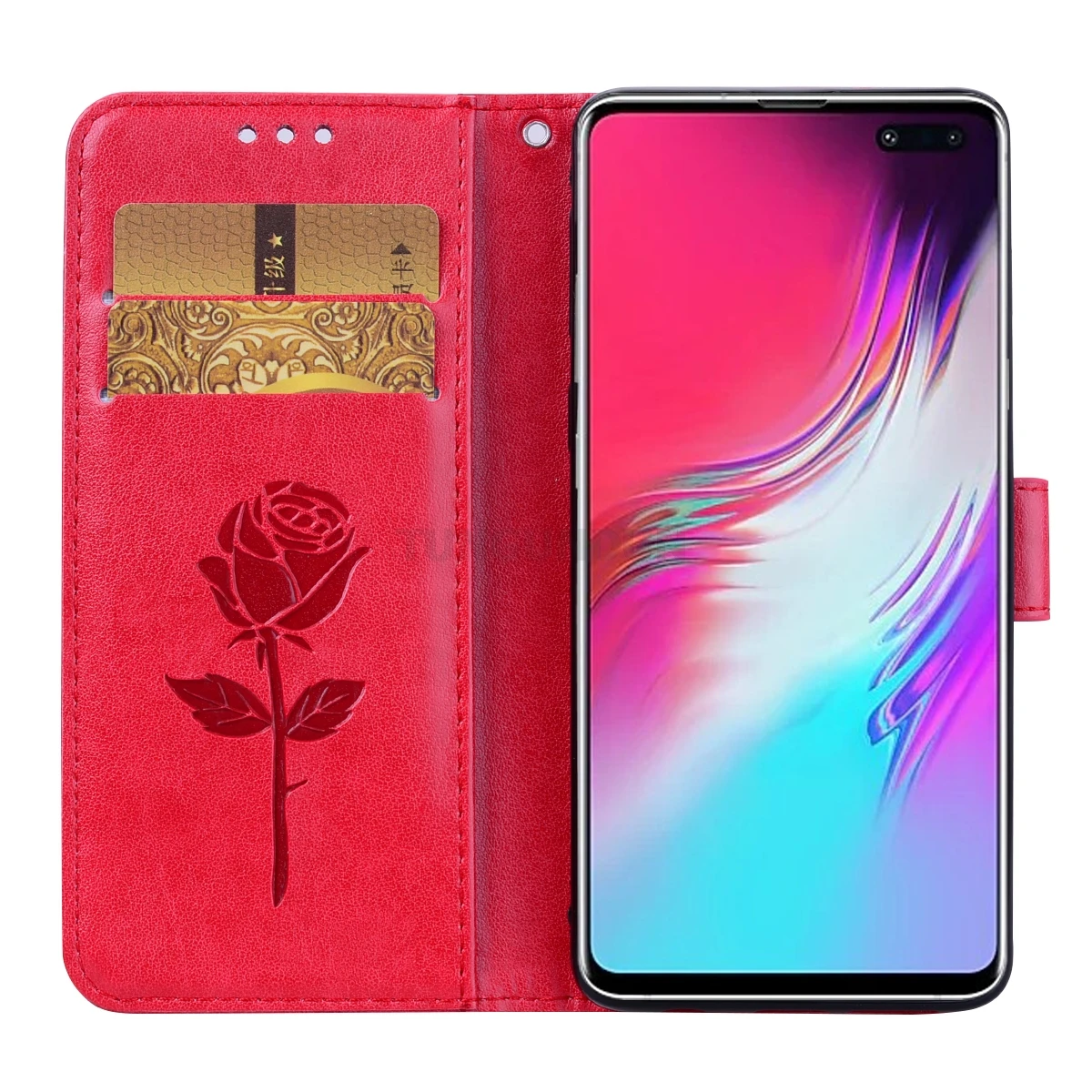 Чехол для Samsung Galaxy S10 Plus защитный чехол-книжка из искусственной кожи с подставкой