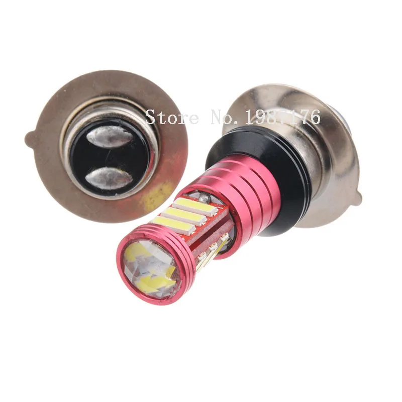 Фара для мотоцикла H6 P15D 2 X холодный белый и красный цвета 550 люмен 7020 11 SMD