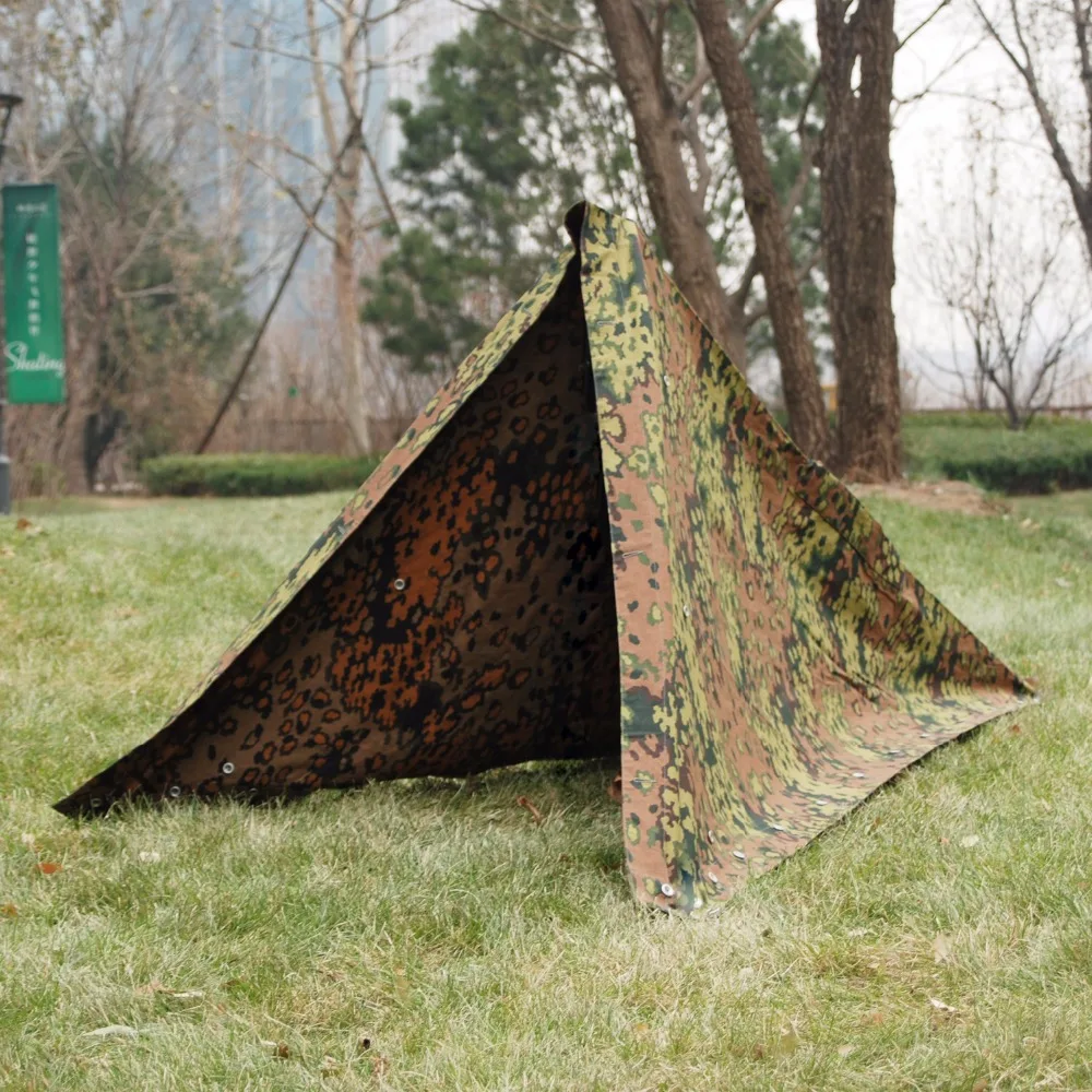 

WW2 GERMAN OAKLEAF CAMO REVERSIBLE TENT ZELTBAHN -31470