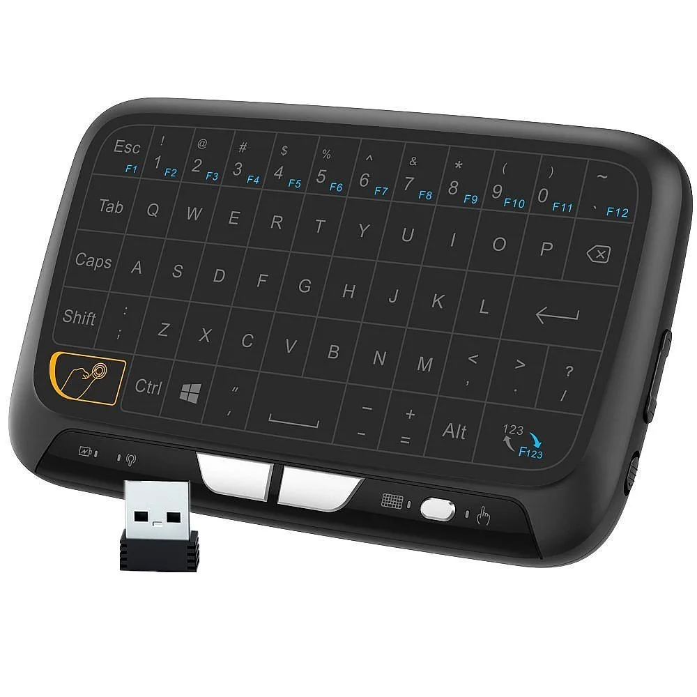 Беспроводная мини клавиатура 2 4 ГГц Air Mouse с сенсорной панелью перезаряжаемая USB 0