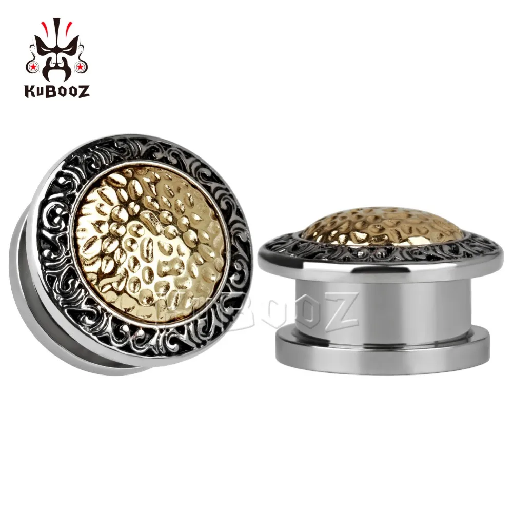 Серьги вкладыши KUBOOZ из нержавеющей стали ювелирные расширители для тела оптовая