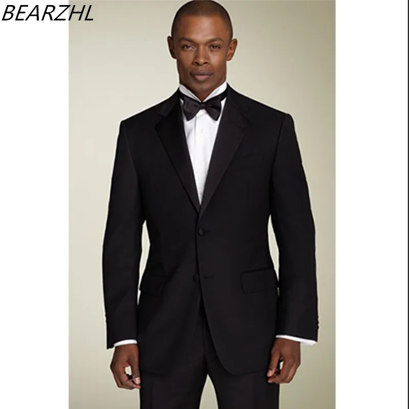 

Мужские костюмы для выпускного вечера смокинг для жениха черное платье 2021 на заказ