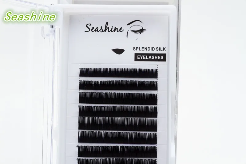 Seashine 1 лотки смешанные Индивидуальные ресницы высокое качество Curl J/B/C/D/L