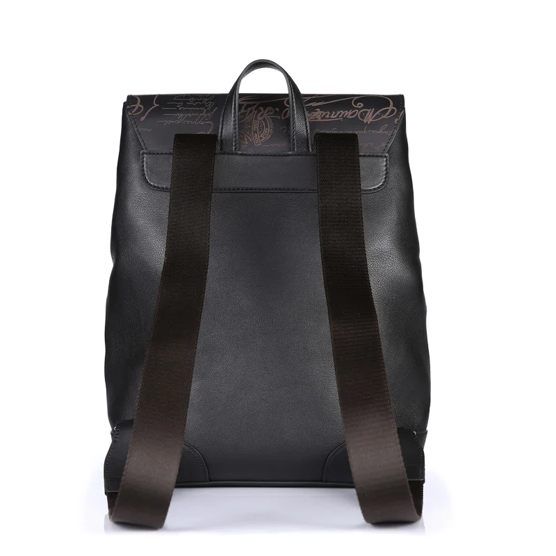 TERSE_High качество ручной работы натуральная кожа рюкзак мужчины гравировка роскоши