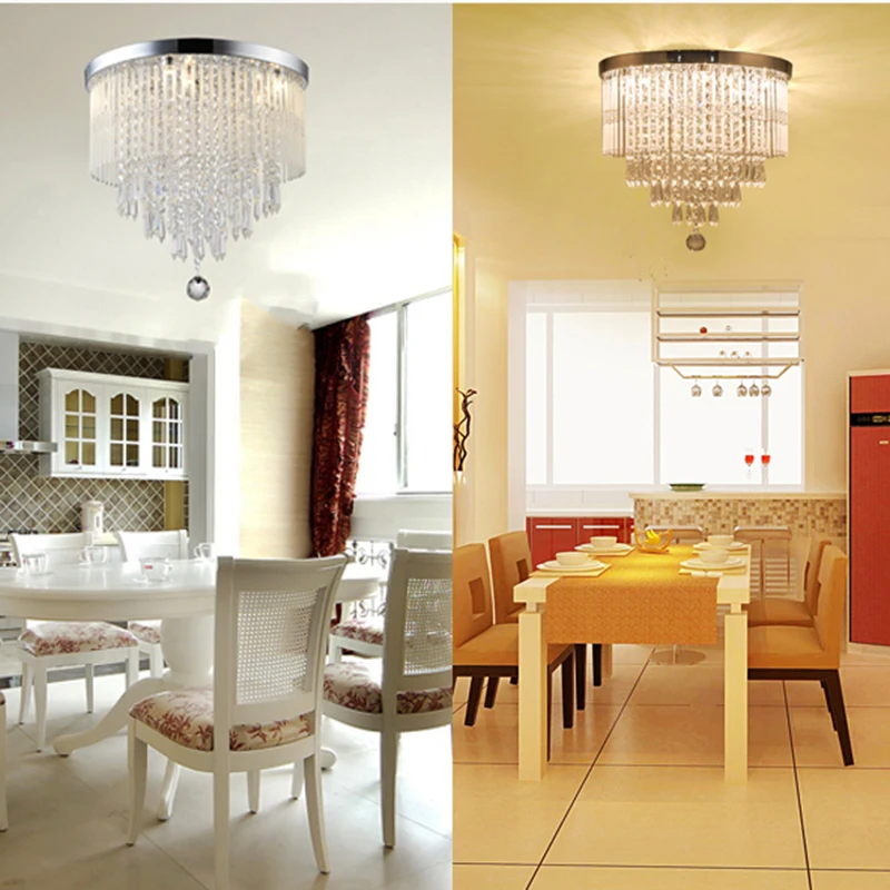 Металлическая люстра E14 95 245 В с кристаллами|bedroom light|bedroom lighting designmodern bedroom light |