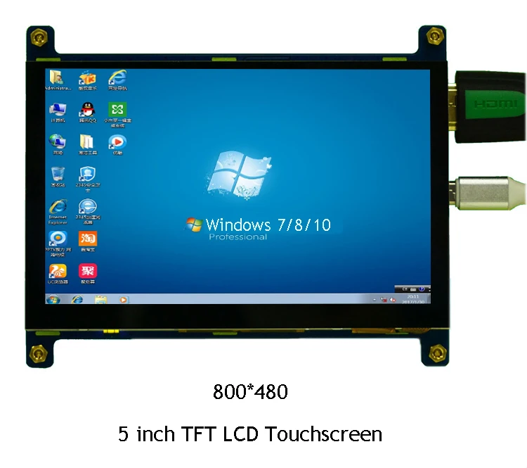 HF 800*480 HD HDMI 5 дюймов USB сенсорный экран дисплей TFT ЖК-панель модуль для Banana Pi Raspberry Pi 2 Raspberry Pi 3 Model B/B