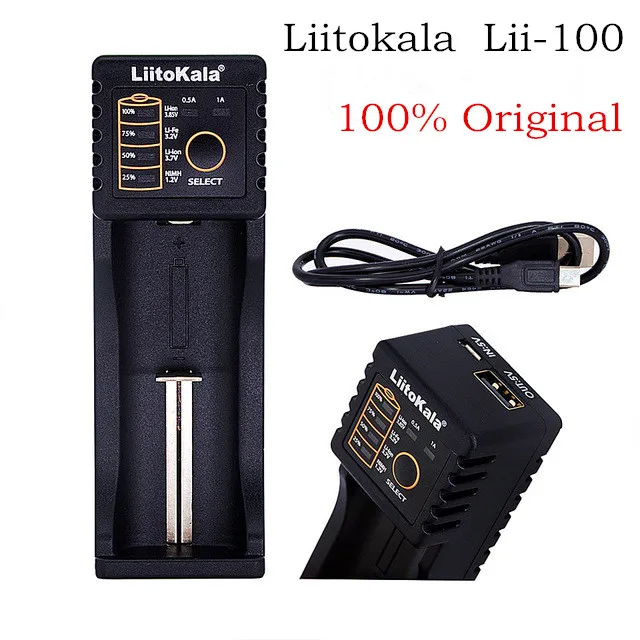 Никель-металлгидридная батарея Liitokala lii-100 1 2 В 3 85 a/aaa 18650 18 650 10440 14500 | Электроника