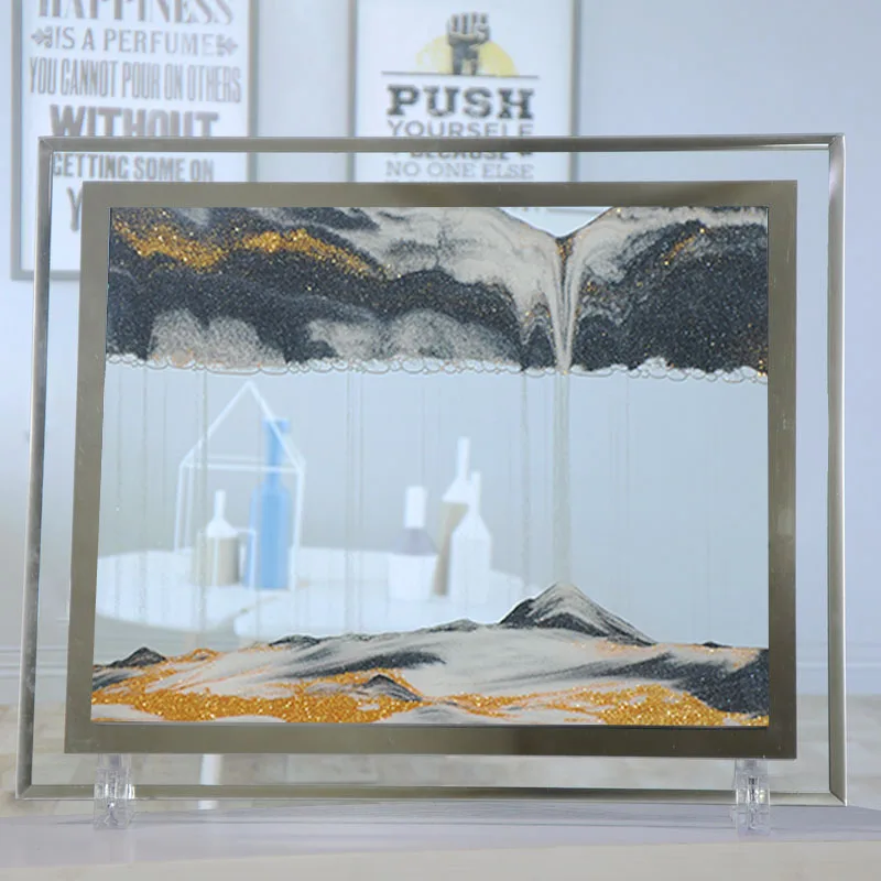 Движущаяся Песочная картина зыбучий песок 10 дюймов ремесла песочные часы рамка