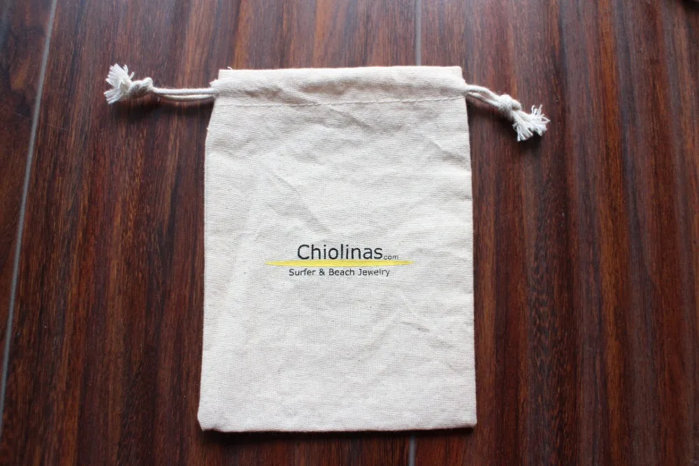 Подарочные сумочки из хлопка с логотипом на заказ 3 шт. | Украшения и аксессуары