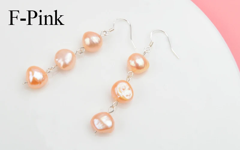 ASHIQI серьги из натурального пресноводного жемчуга, Настоящее серебро 925 пробы, Длинные корейские серьги для женщин, большие ювелирные изделия из жемчуга в стиле барокко, подарок