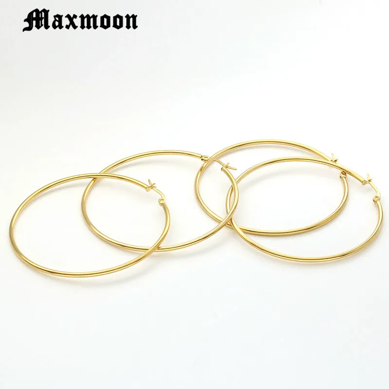 Maxmoon 2018 Новинка 1 пара Винтажные висячие большие круглые серьги кольца женские