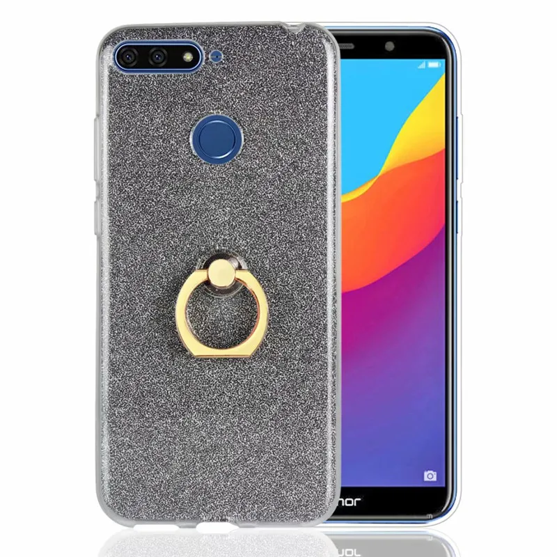 Роскошный блестящий сверкающий Мягкий силиконовый чехол из ТПУ для Huawei Honor 7A Pro