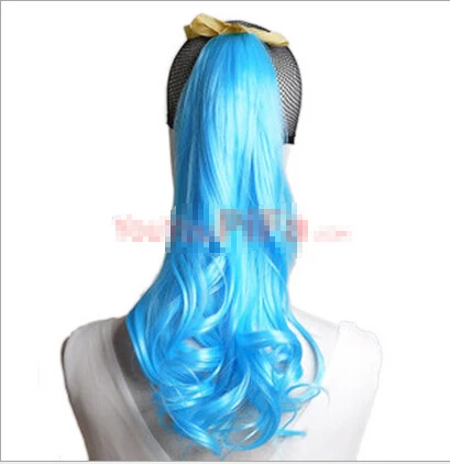 Оптовая клип в волнистые Многоцветный Хвост Наращивание Волос Шт термостойкие