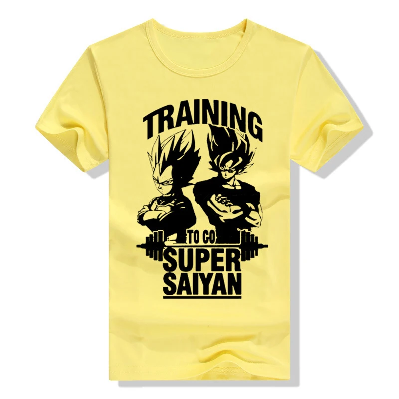 YANQIN 2018 Супер Saiyan Дизайнерская мужская футболка Dragon Ball Goku Z с принтом "Вегета"