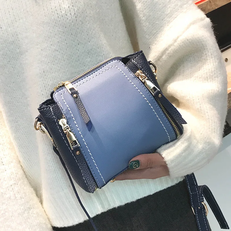 Модная простая дизайнерская сумка женские сумки через плечо кожаные маленькие |