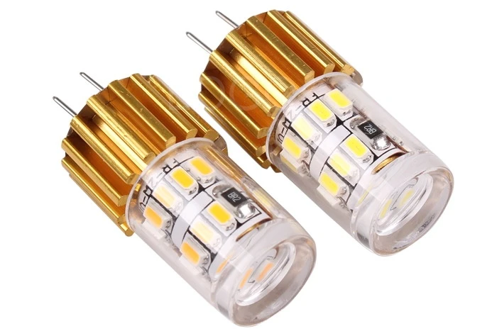 Светодиодная лампочка SMD 3014 G4 24 светодиода 12 В постоянного тока хрустальная