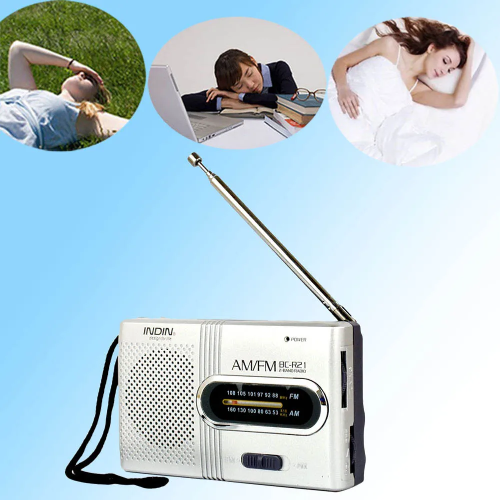 Портативный Телескопический Мини радиоприемник AM/FM ND998|Радиоприёмники| |
