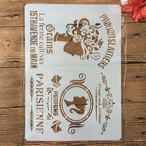 Трафарет для рисования штампованная для скрапбукинга тиснильный альбом, трафарет с Френч-надписью 