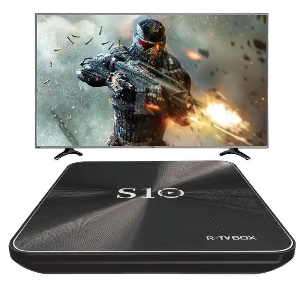 R-tv BOX S10 4K UHD DUAL wifi BT4.1 Android 7,1 Smart tv Box(штепсельная вилка США