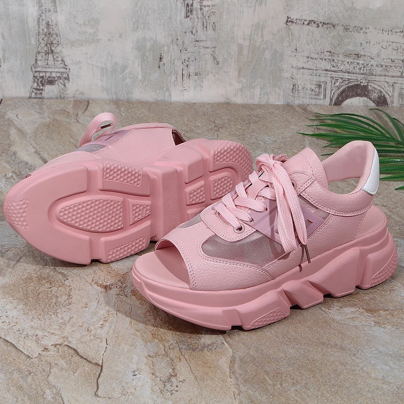 Женские сандалии женские на платформе обувь без шнуровки Sandalias De Verano Mujer Летняя