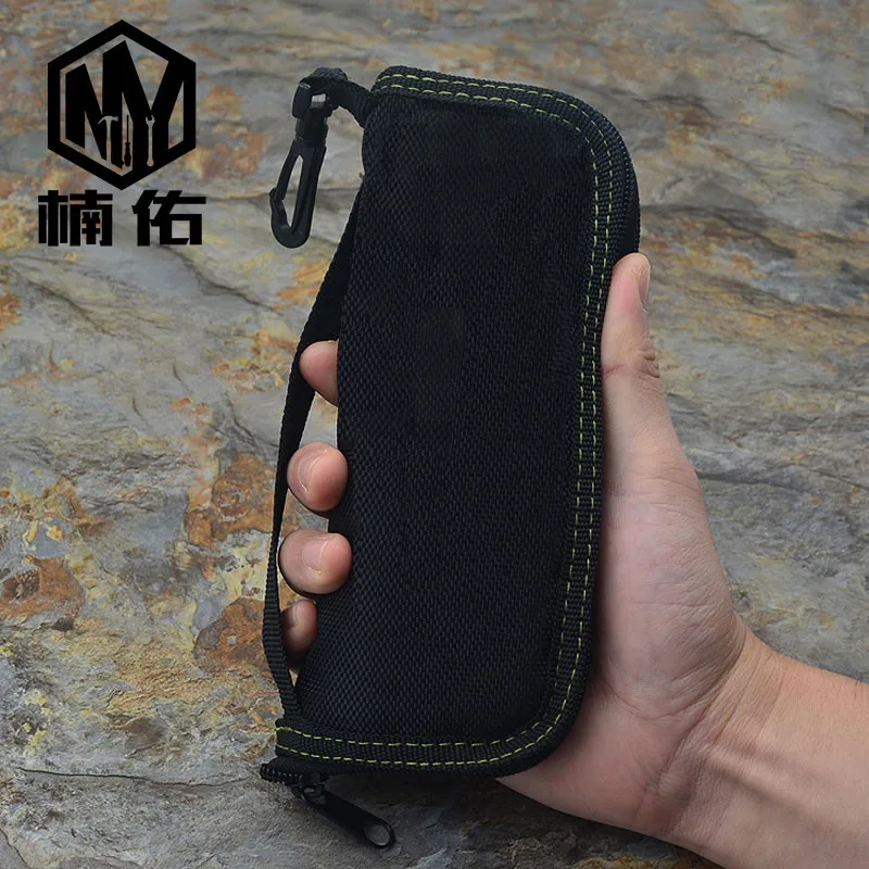 NY EDC Открытый карманный инструмент портативный складной нож сумка для хранения нейлоновый складной ножны гаджет набор ножей - Цвет: black