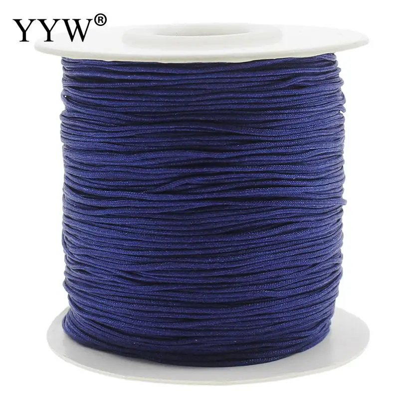 2017 0 5 мм 120 м/катушка Макраме Веревка атласная Rattail нейлоновые шнуры/веревка Kumihimo