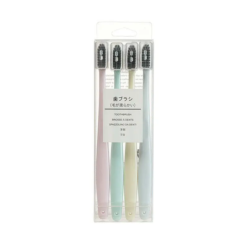 2/3/4 шт. Ультра мягкий древесный уголь Нано CoupleToothbrush с украшением в виде кристаллов электрическая зубная щетка гигиена полости рта для взрослых