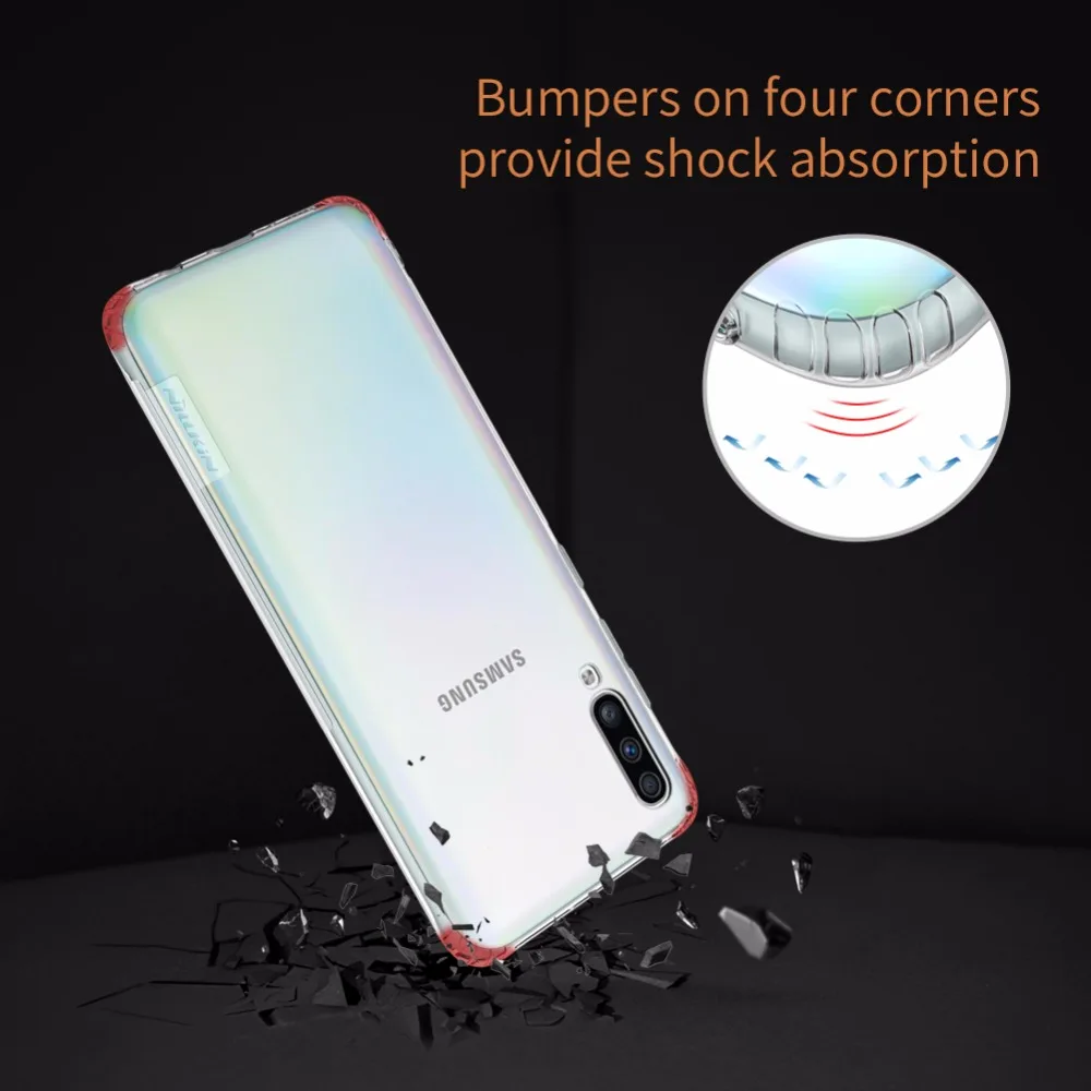 Чехол Nillkin из ТПУ для Samsung Galaxy A70s A50s A30s A70 A50 A30 мягкий чехол 0 6 мм задняя крышка