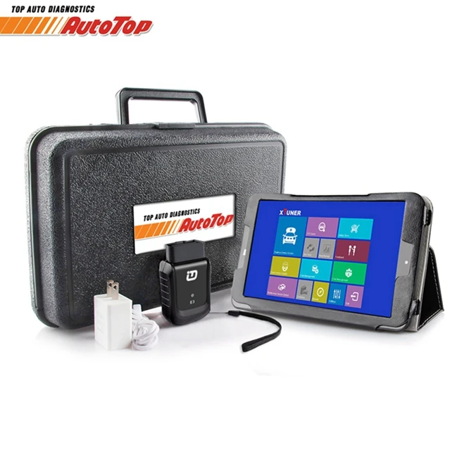 OBD 2 XTUNER E3 V9.5 планшет Wifi OBD2 автомобильный диагностический сканер+ " система Win10 Автомобильный сканер ODB 2 Автосканер - Цвет: Black with Tablet