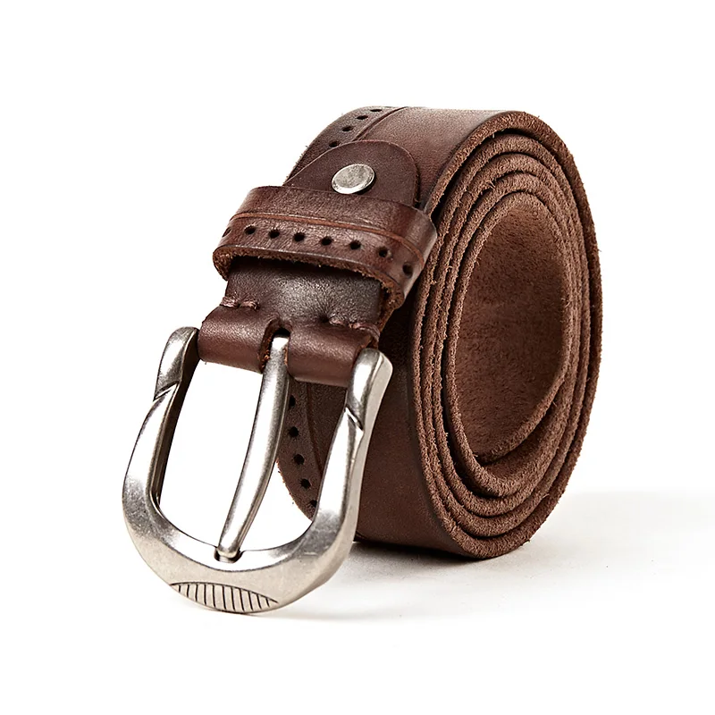 Coffee MEDYLA Cinto Masculino брендовый дизайнерский Топ зернистый кожаный ремень роскошные повседневные ремни из натуральной коровьей кожи для мужчин деловой ремень - Цвет: Coffee