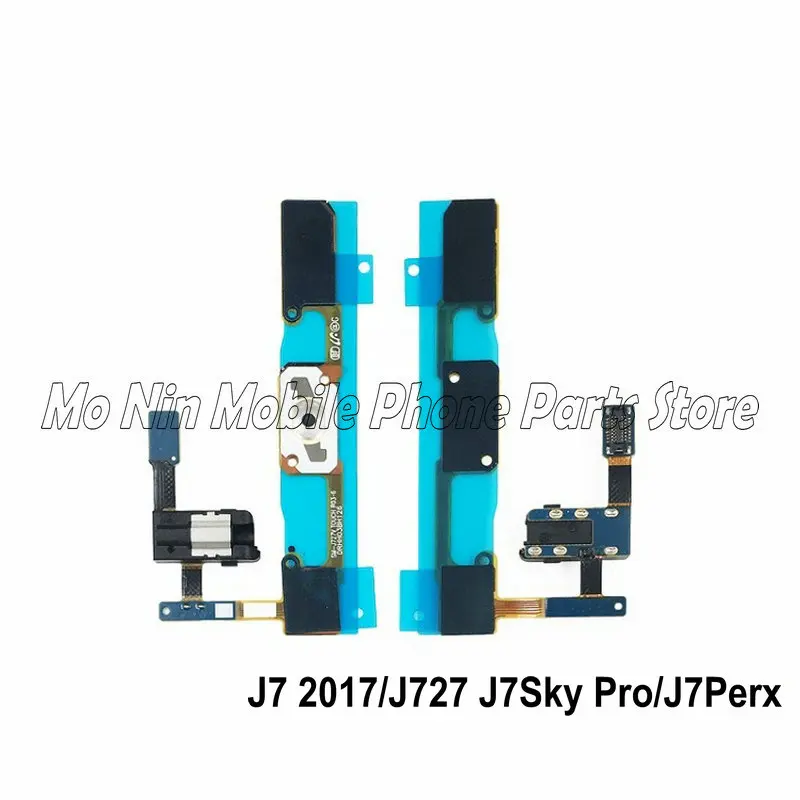 Главная Кнопка возврата ключ Сенсор шлейф с аудиоразъемом для samsung J7 J7108 J710F/J7prime G610F/J7 J727 J7Sky Pro J7Perx