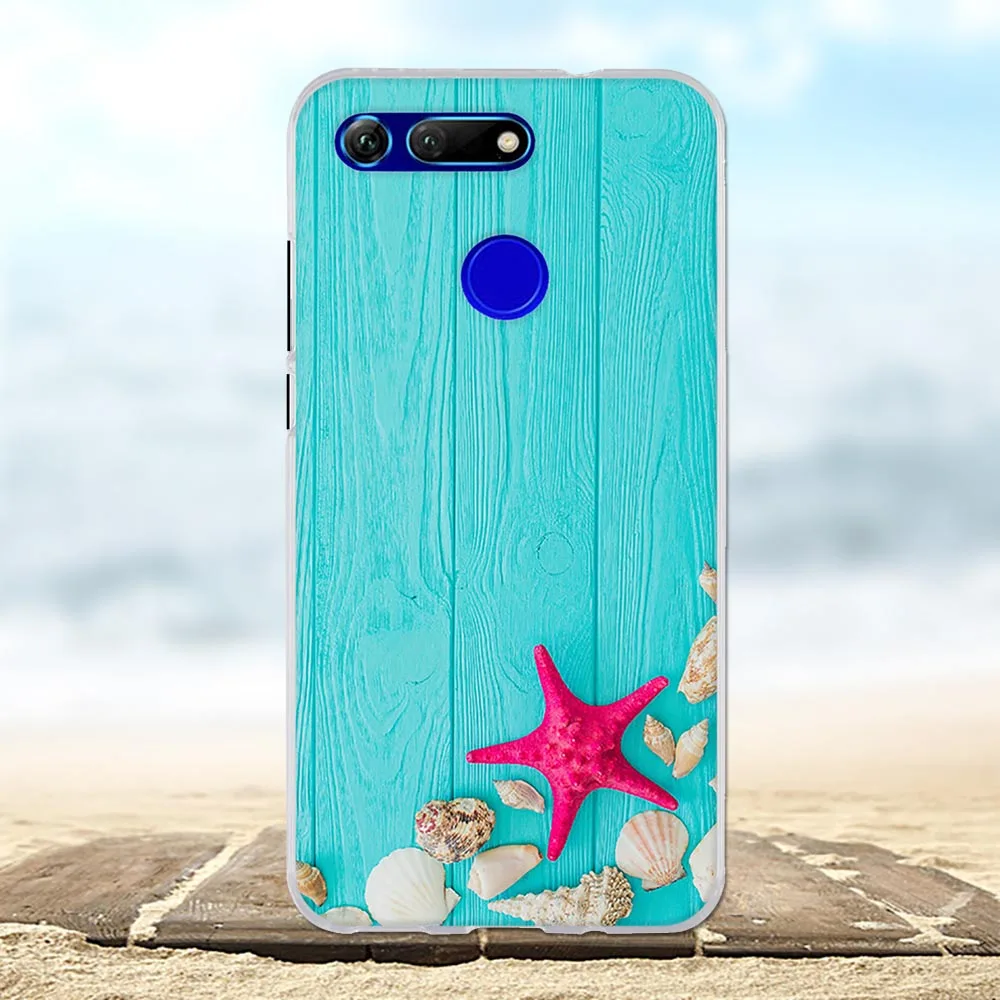 Для Huawei Honor View 20 Ультратонкий Мягкий ТПУ силиконовый чехол для с мультяшным