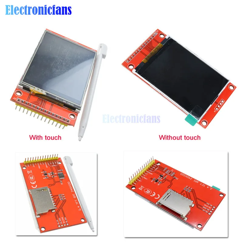 2 4 &quot дюйма 240x320 SPI TFT LCD Сенсорная панель модуль последовательного порта ILI9341 3 В 5 в
