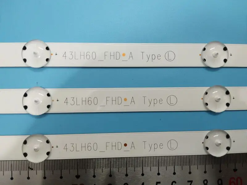 Новый комплект из 5шт. = 15шт. светодиодных подсветок 8LED 850мм для телевизора LG 43LH604V 43LH60_FHD_A Type Innotek 16Y 43дюйма FHD_LED_ARRAY_Rev0.0_151027 on.