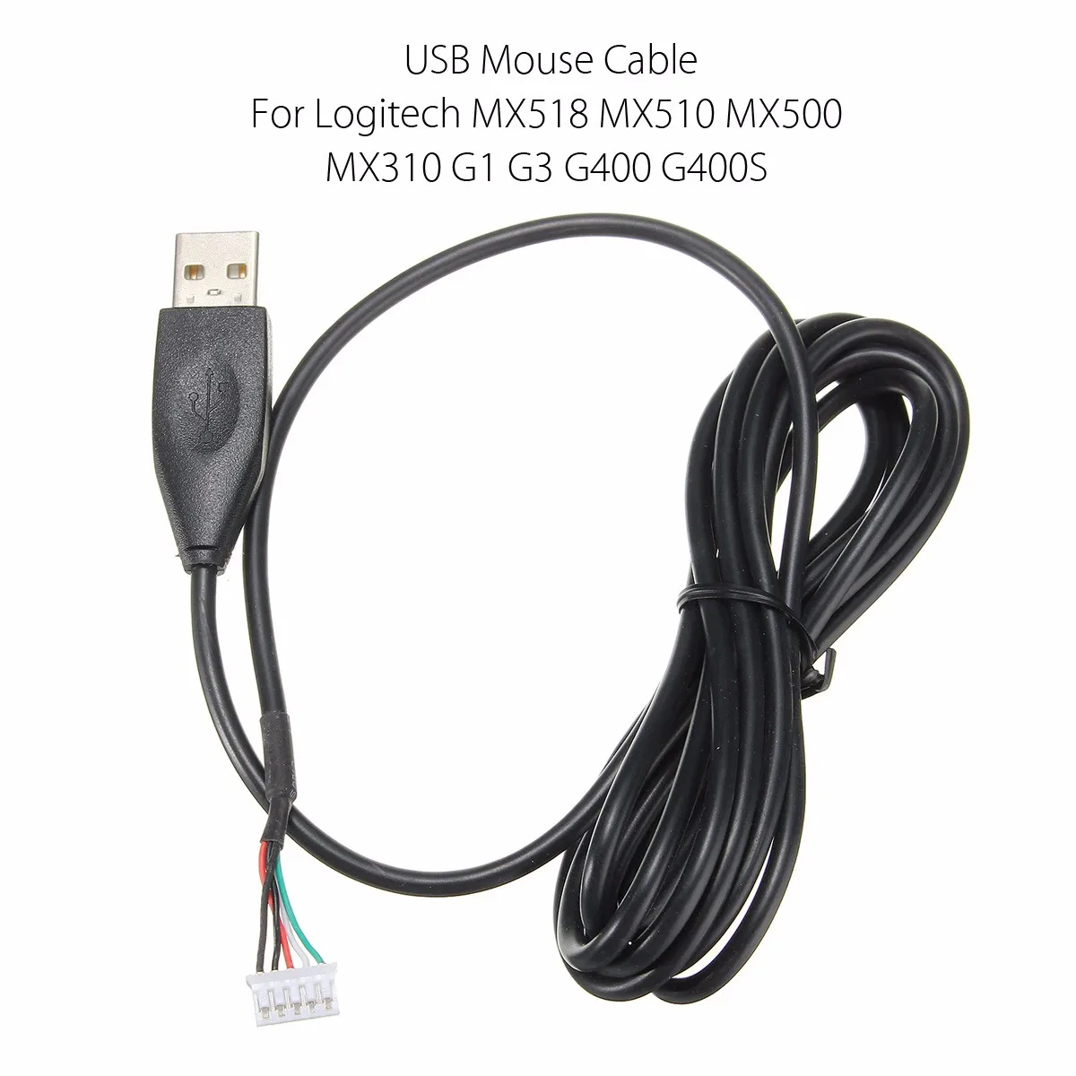 Прочный usb кабель для мыши Logitech MX518 MX510 MX500 MX310 G1 G3 G400 G400S 1 9 m профессиональная линия