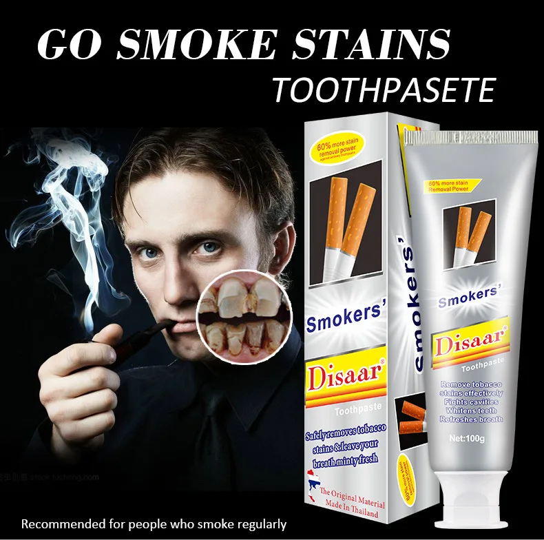 

Disaar White&White Toothpaste Dental daily use whitening teeth Remove smokers stains, Fights plaque &decay strengthen teeth