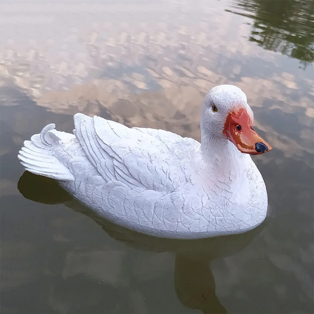 

2019 New Duck Swan Resin Ornaments Garden Crafts Above the Water Surface Garden Pond decorations Corrosion Resistant#G