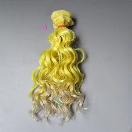 15 Аксессуары для кукол парик как шерсть рулоны волосы для кукол 1/3 1/4 1/6 BJD/SD DIY вещи для кукол - Цвет: 15