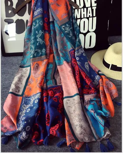 Новинка Весна Осень 2016 Модный женский шарф ретро непальская хлопковая льняная