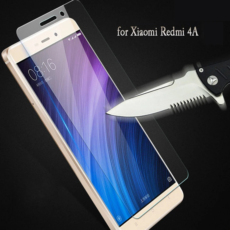 Высококачественное закаленное стекло для xiaomi redmi 4A Защитная пленка телефона 9H 2.5D