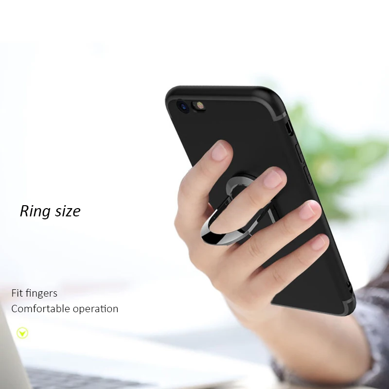 Arrinew чехол для телефона iPhone 7 8 Plus X Мягкий силиконовый кольцо держатель магнитный