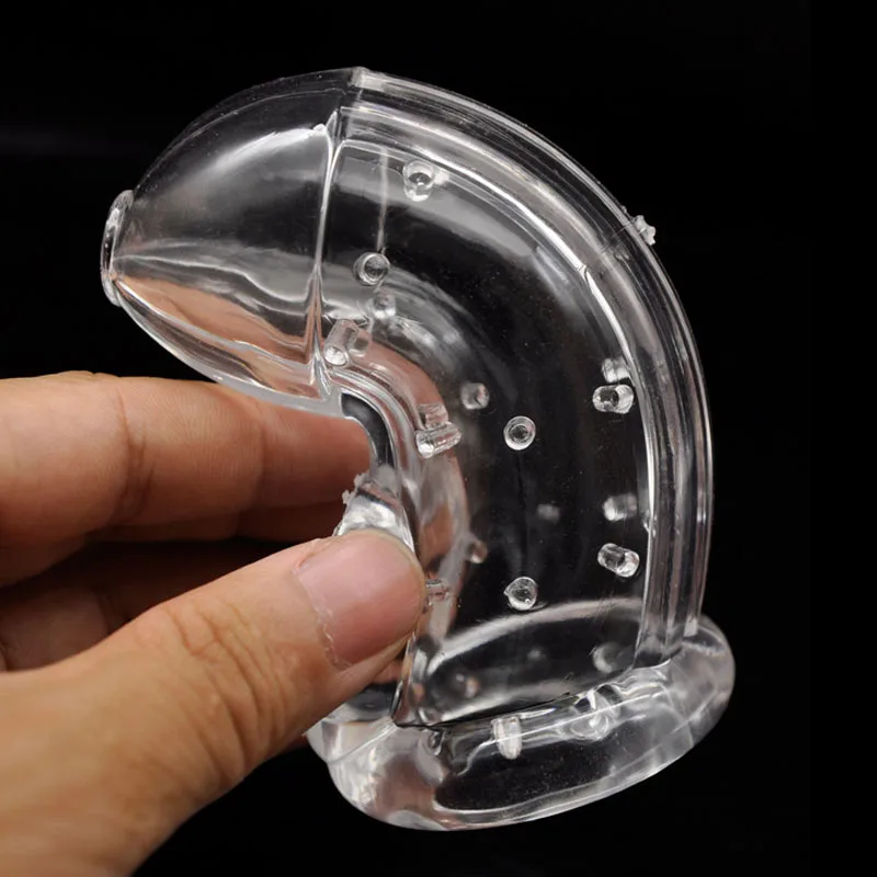 Transparent Spiked Soft Cock Cage Male Chastity Device Penis Sleeve Scrotum Bondage Sex Toys For Men Dick Sleeves | Красота и