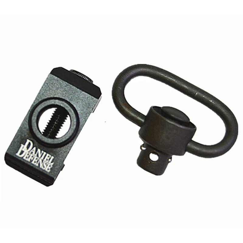 

Quick Release Detach Push Button Sling Swivel Adapter Set Picatinny Rail Mount Base 20mm Connecting Sling Ring